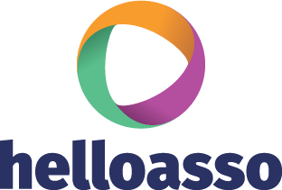 Logo vertical bleu